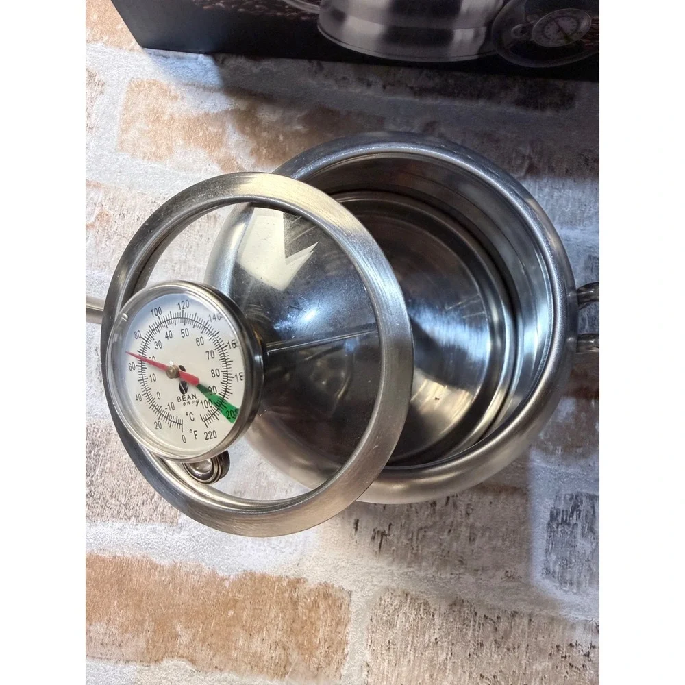 Bean Envy Pour Over Coffee Kettle Stainless Steel Gooseneck Built-in Thermometer